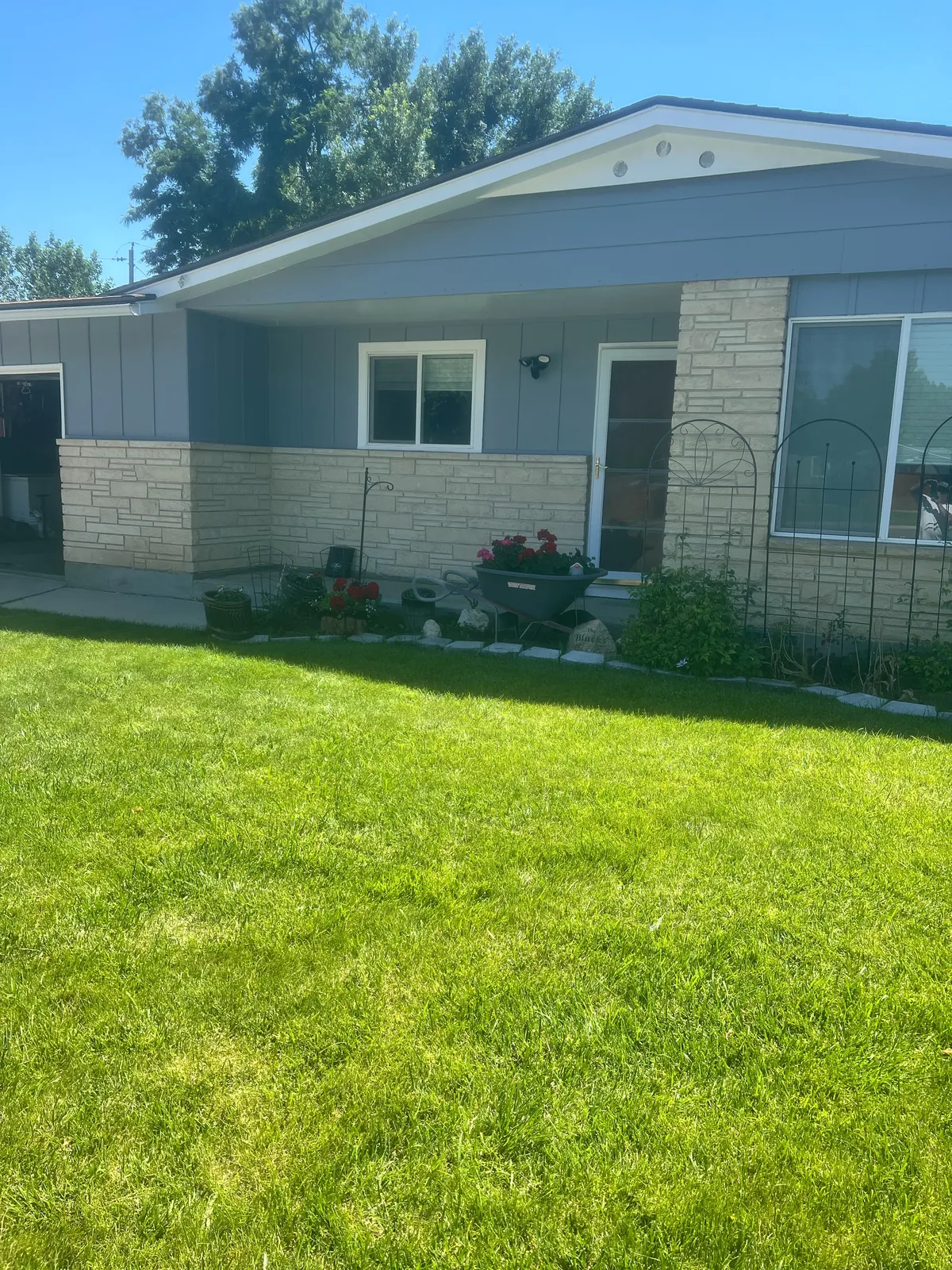 Ranch house after blue 2 by Glenn Painting Co